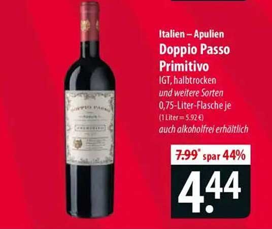 Doppio Passo Primitivo 0,75-Liter-Flasche