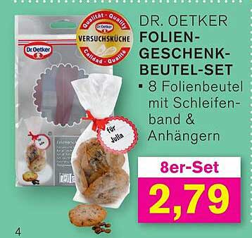 DR. OETKER FOLIEN-GESCHENK-BEUTEL-SET