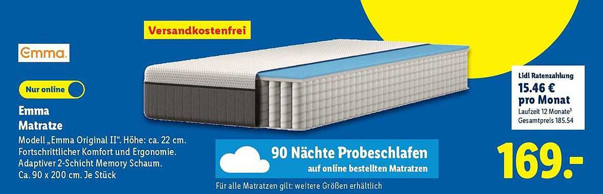 Emma Matratze - Modell "Emma Original II"