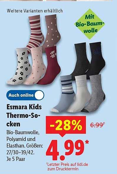 Esmara Kids Thermo-Socken
