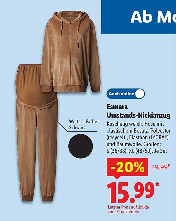 Esmara Umstands-Nickianzug