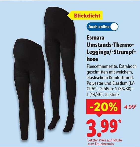 Esmara Umstands-Thermo-Leggings/-Strumpfhose