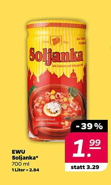 EWU Soljanka 700 ml – Genuss aus der Dose