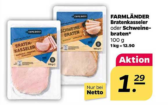 FARMLÄNDER Bratenkasseler oder Schweinebraten