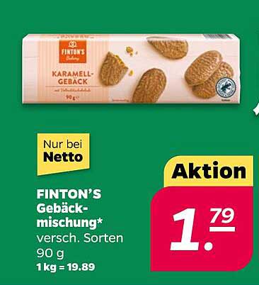 FINTON'S Gebäckmischung 90 g - Karamell-Gebäck