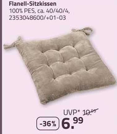 Flanell-Sitzkissen
