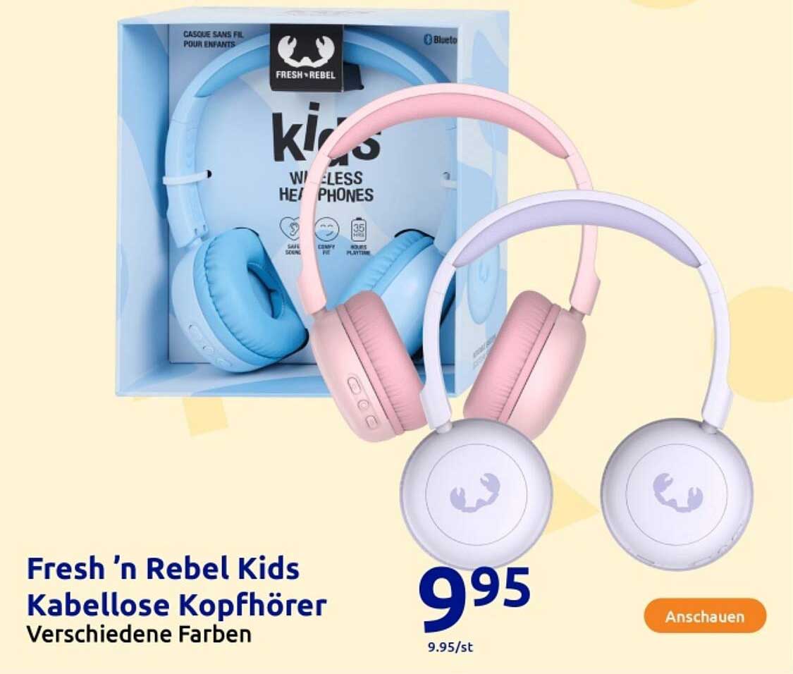 Fresh ’n Rebel Kids Kabellose Kopfhörer - Verschiedene Farben