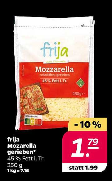 frija Mozzarella gerieben 250 g