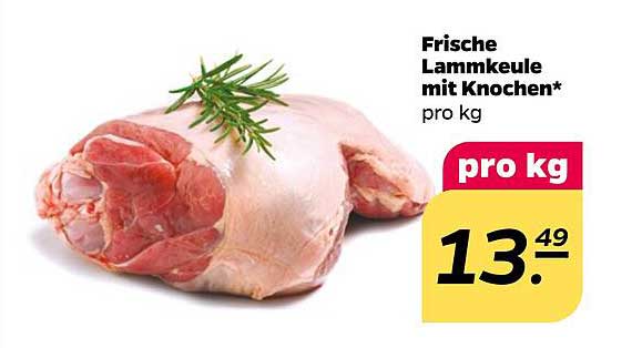 Frische Lammkeule mit Knochen*