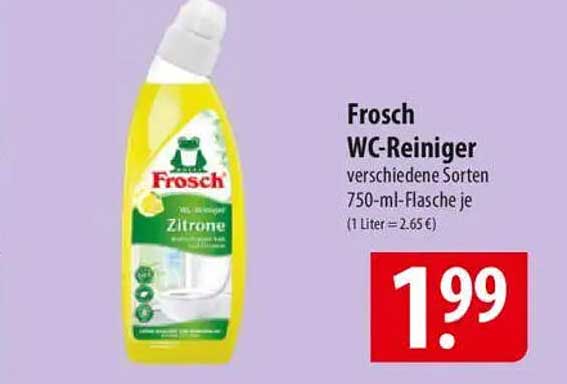 Frosch WC-Reiniger verschiedene Sorten 750-ml-Flasche je