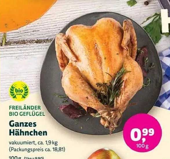 Ganzes Hähnchen - Freiländer Bio Geflügel