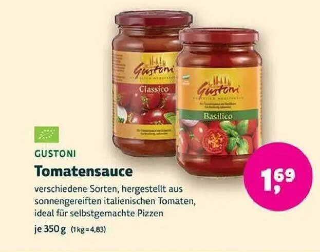 GUSTON Tomatensauce - 350 g für 1,69 €