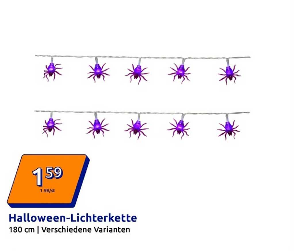 Halloween-Lichterkette 180 cm | Verschiedene Varianten