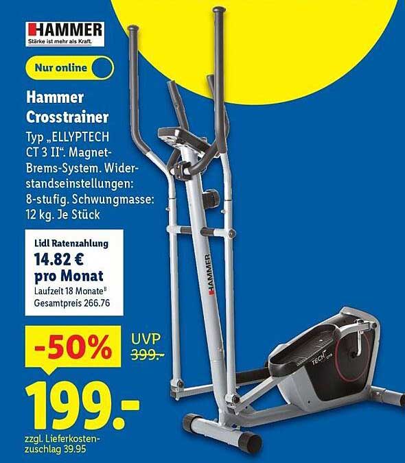 Hammer Crosstrainer Typ „ELLYPTECH CT 3 IT“