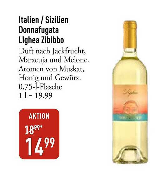 Italien / Sizilien Donnafugata Lighea Zibibbo