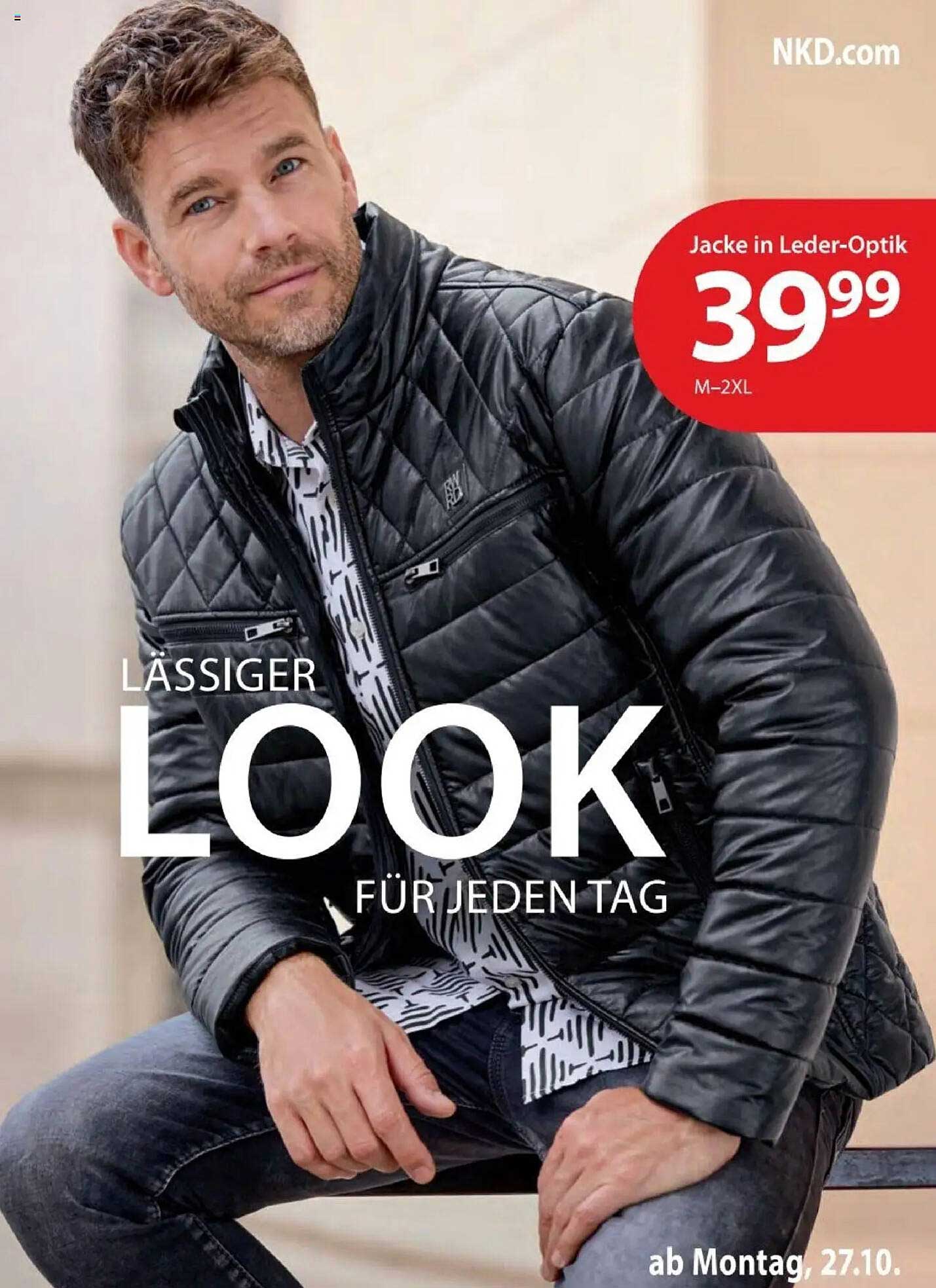 Jacke in Leder-Optik