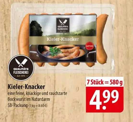Kieler-Knacker – 7 Stück für nur 4,99 €