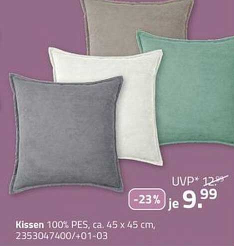 Kissen 100% PES, ca. 45 x 45 cm