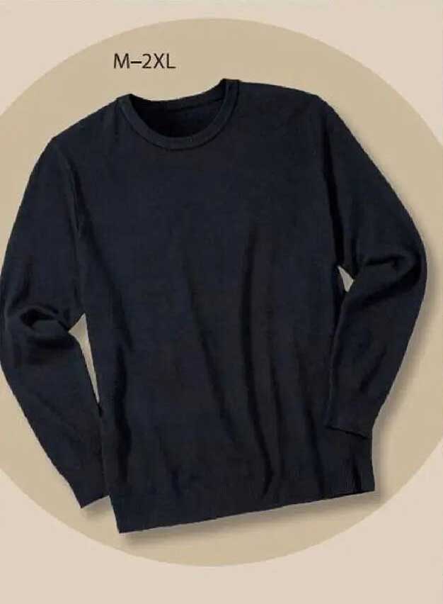 Klassischer Pullover in Dunkelblau - M bis 2XL