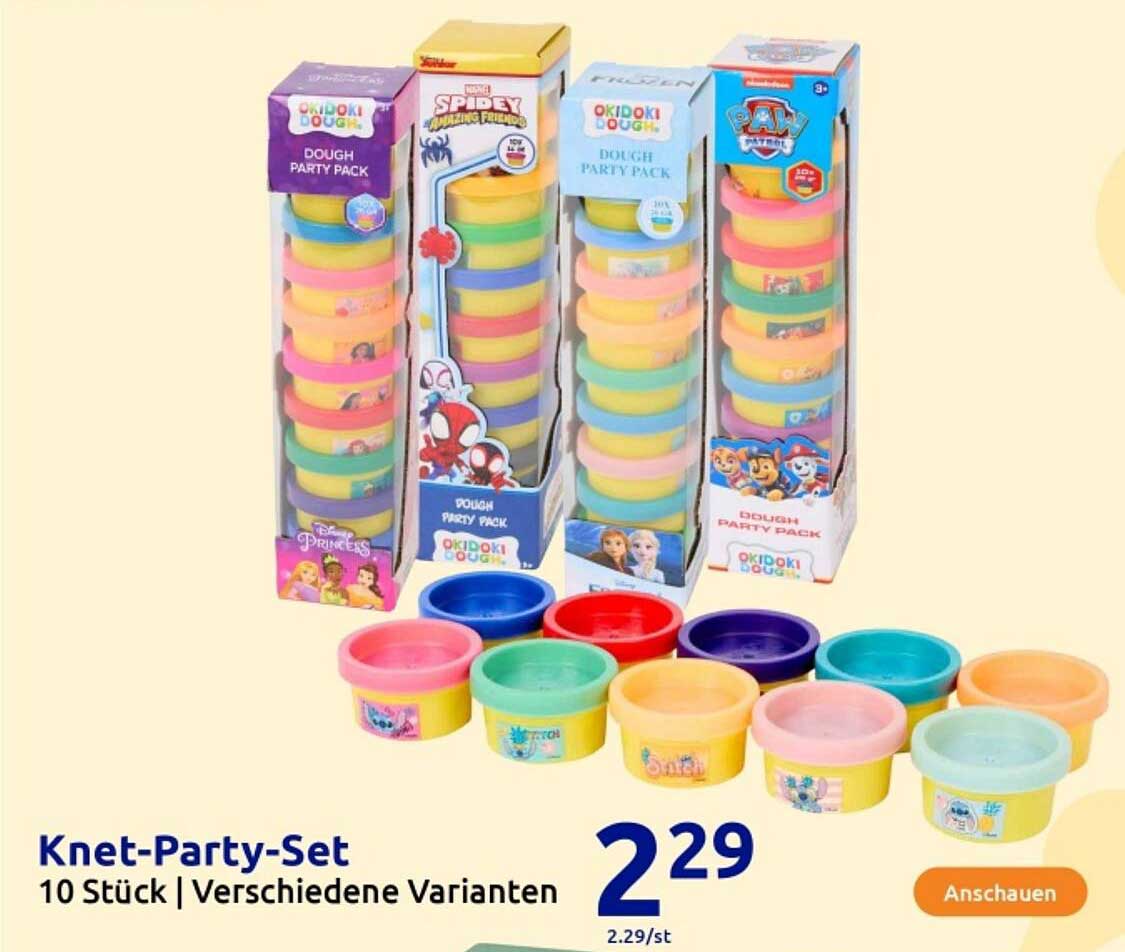Knet-Party-Set: 10 Stück | Verschiedene Varianten