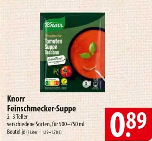 Knorr Feinschmecker-Suppe - Tomatensuppe Toscana