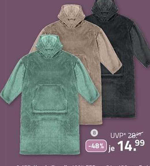 Kuscheliger Hoodie-Sweater in drei Farben - je 14,99