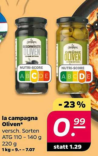 La Campagna Oliven - verschiedene Sorten, 220 g