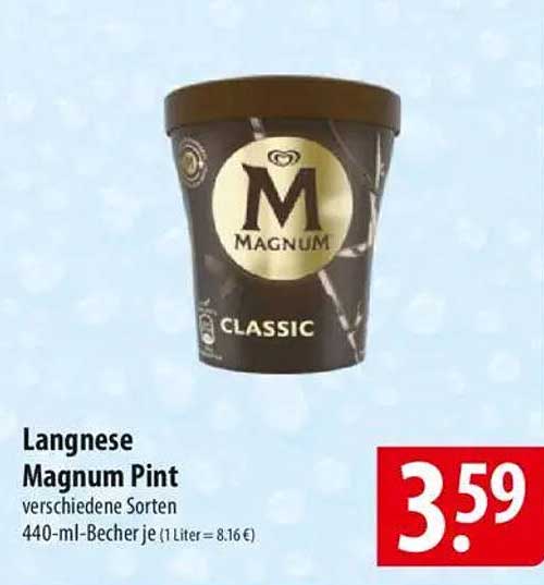 Langnese Magnum Pint - verschiedene Sorten