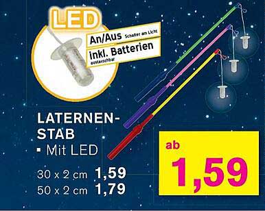 Laternen-Stab mit LED