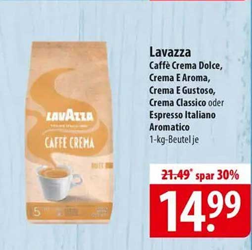 Lavazza Caffè Crema – Ein Genuss für Kaffeeliebhaber