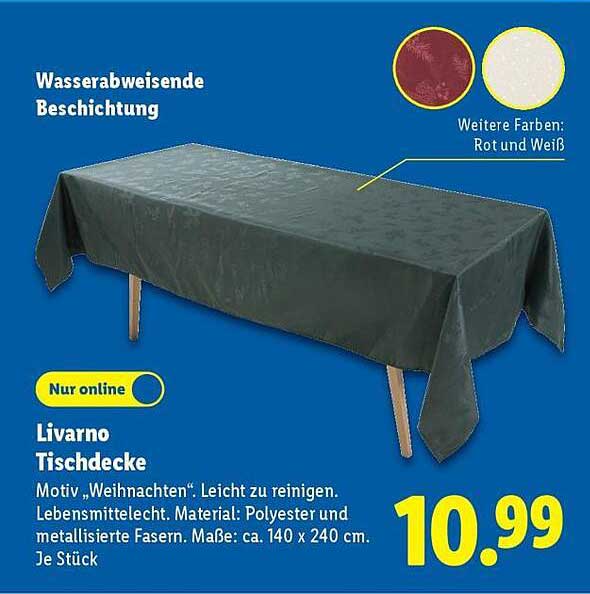 Livarno Tischdecke - Motiv „Weihnachten“