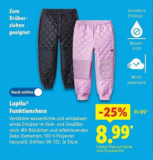 Lupilu® Funktionshose