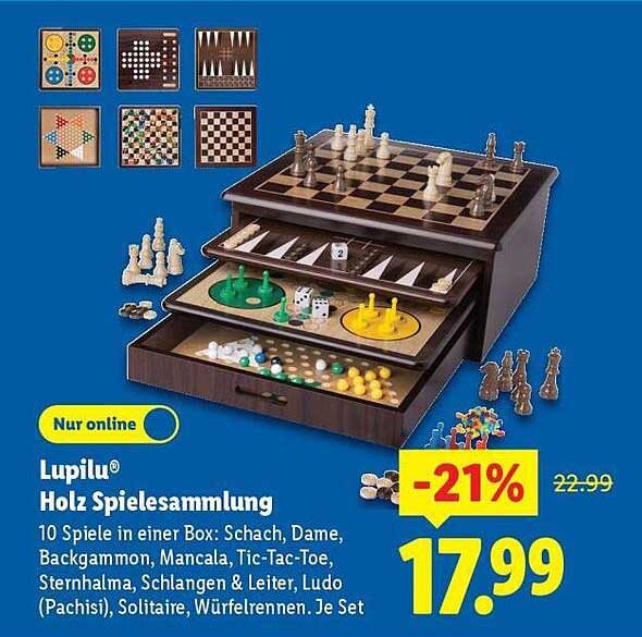 Lupilu® Holz Spielesammlung