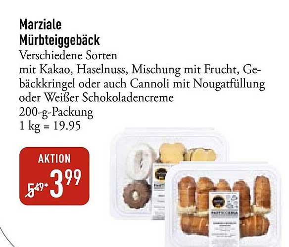 Marziale Mürbteiggebäck 200-g-Packung