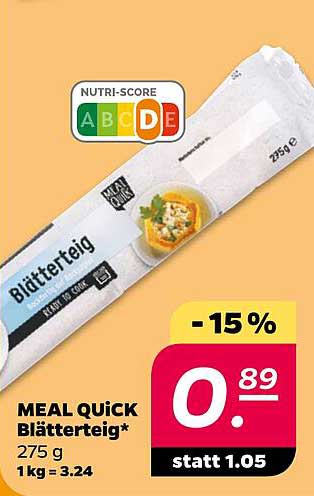 MEAL QUICK Blätterteig* 275 g