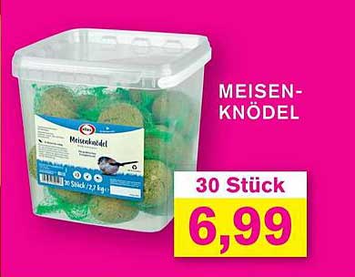 Meisenknödel - 30 Stück im praktischen Eimer
