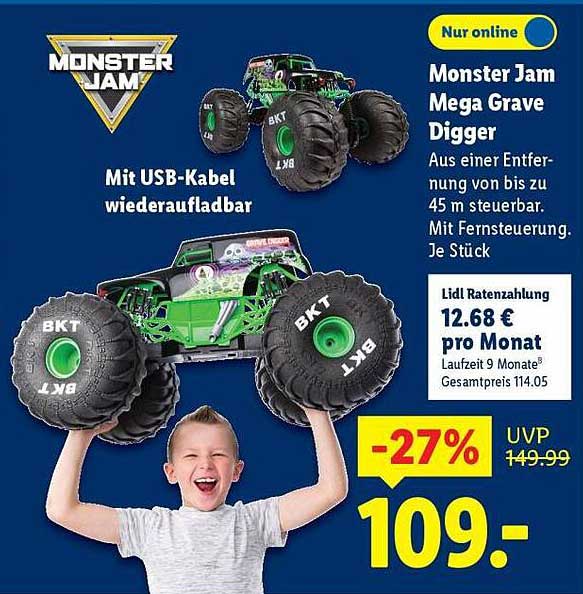 Monster Jam Mega Grave Digger