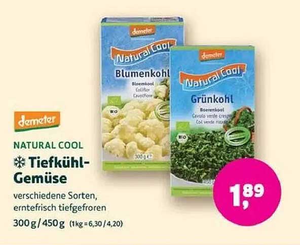 Natur Cool Tiefkühl-Gemüse - Blumen- und Grünkohl