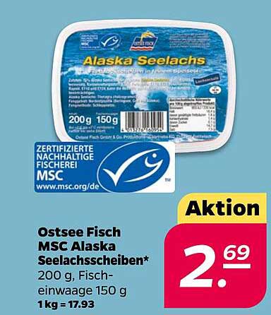 Ostsee Fisch MSC Alaska Seelachschen* 200 g