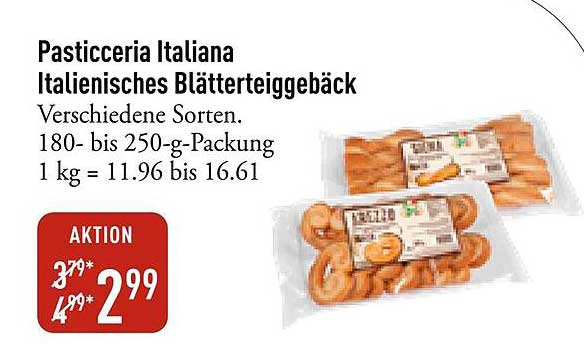 Pasticceria Italiana - Italienisches Blätterteiggebäck