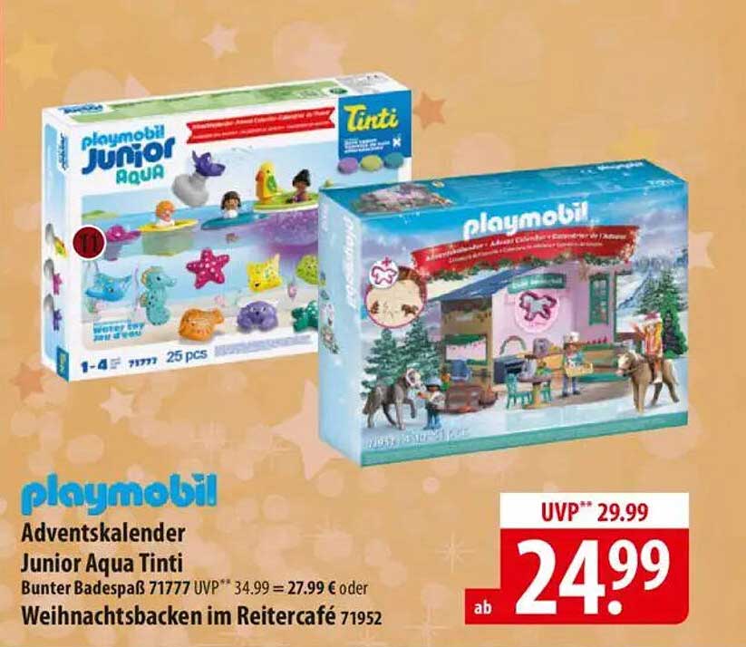 PLAYMOBIL Adventskalender Junior Aqua Tinti