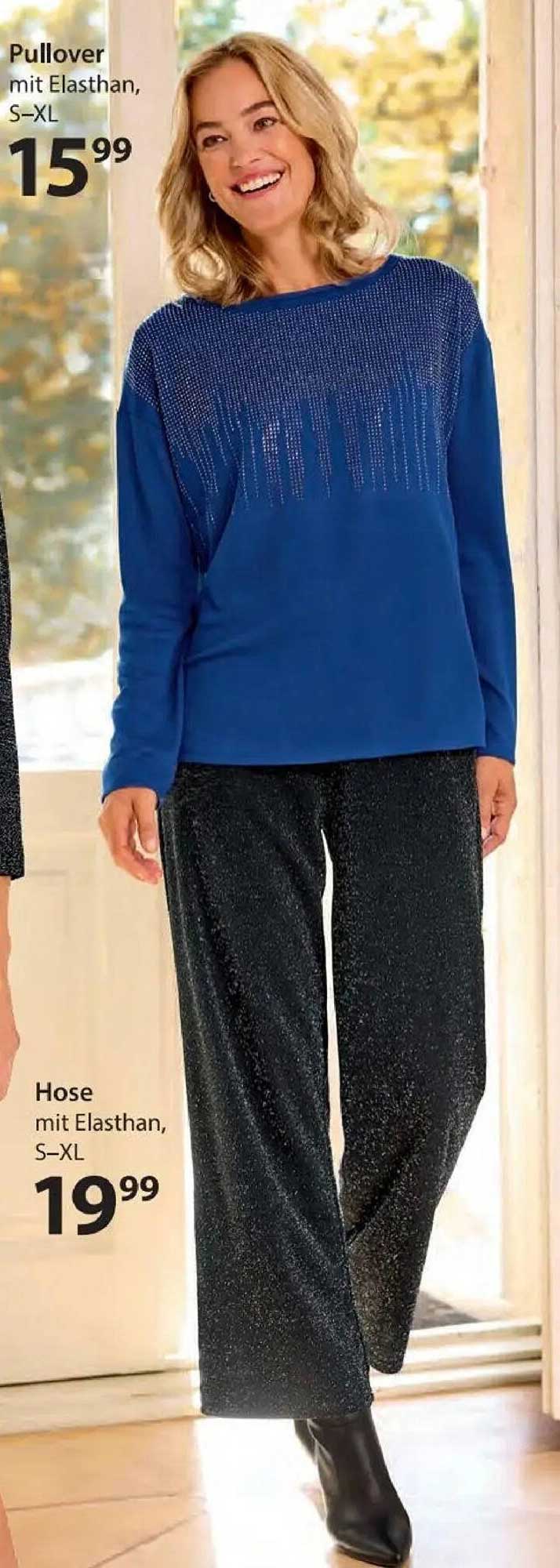 Pullover mit Elasthan, S-XL