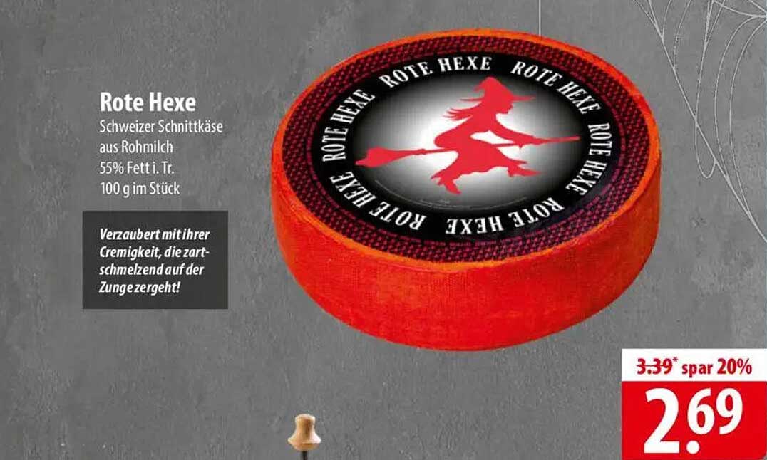 Rote Hexe - Schweizer Schnittkäse aus Rohmilch