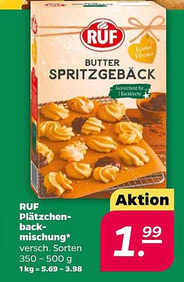 RUF Plätzchenbackmischung Butter Spritzgebäck 350-500 g