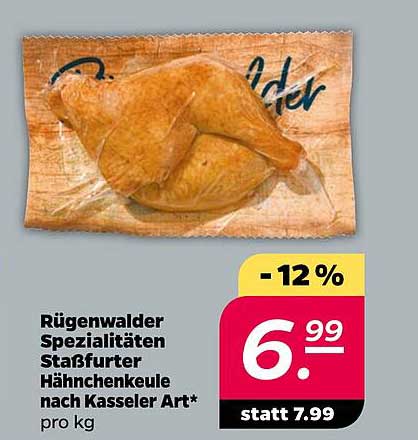 Rügenwalder Spezialitäten Stäfurther Hähnchenkeule nach Kasseler Art*