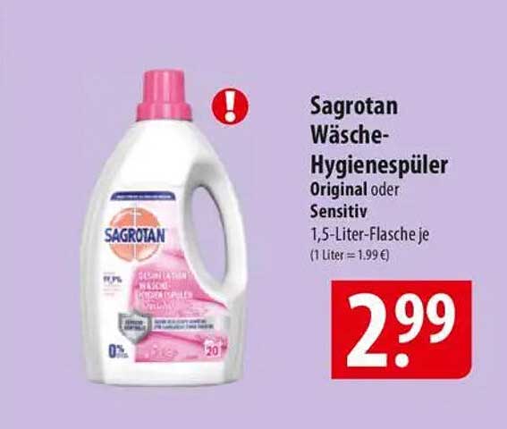 Sagrotan Wäsch-Hygienesprüler Original oder Sensitiv