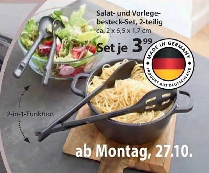 Salat- und Vorlegebesteck-Set, 2-teilig