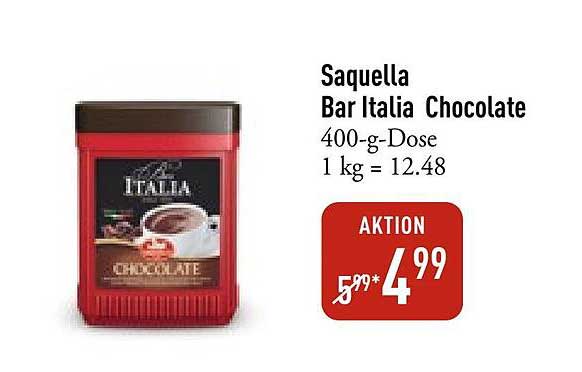 Saquella Bar Italia Chocolate 400-g-Dose