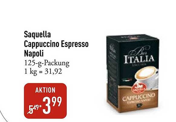 Saquella Cappuccino Espresso Napoli