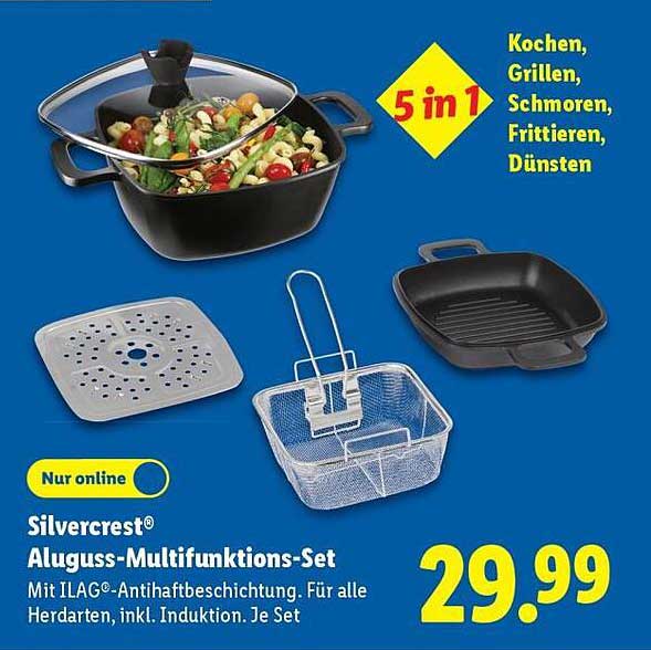 Silvercrest® Aluguss-Multifunktions-Set